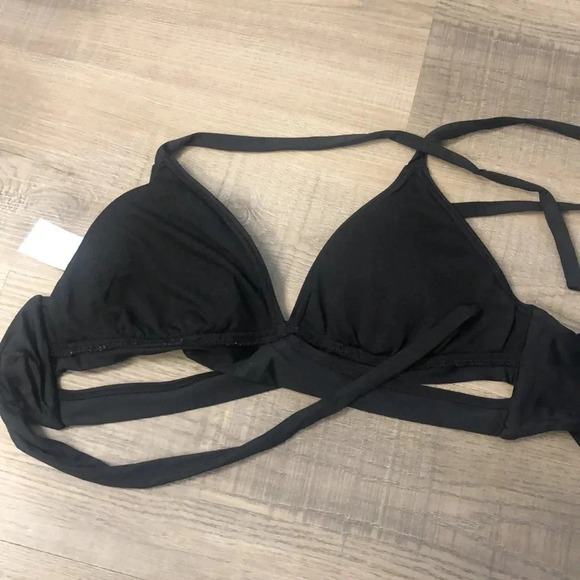 Kona sol black cross cross bikini top​ - Picture 3 of 4